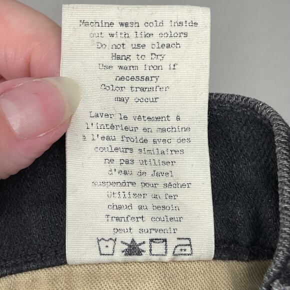 Rag & Bone Skinny Denim Jeans Rock w/ Holes Size 27 Distressed Grunge Emo - Picture 13 of 16